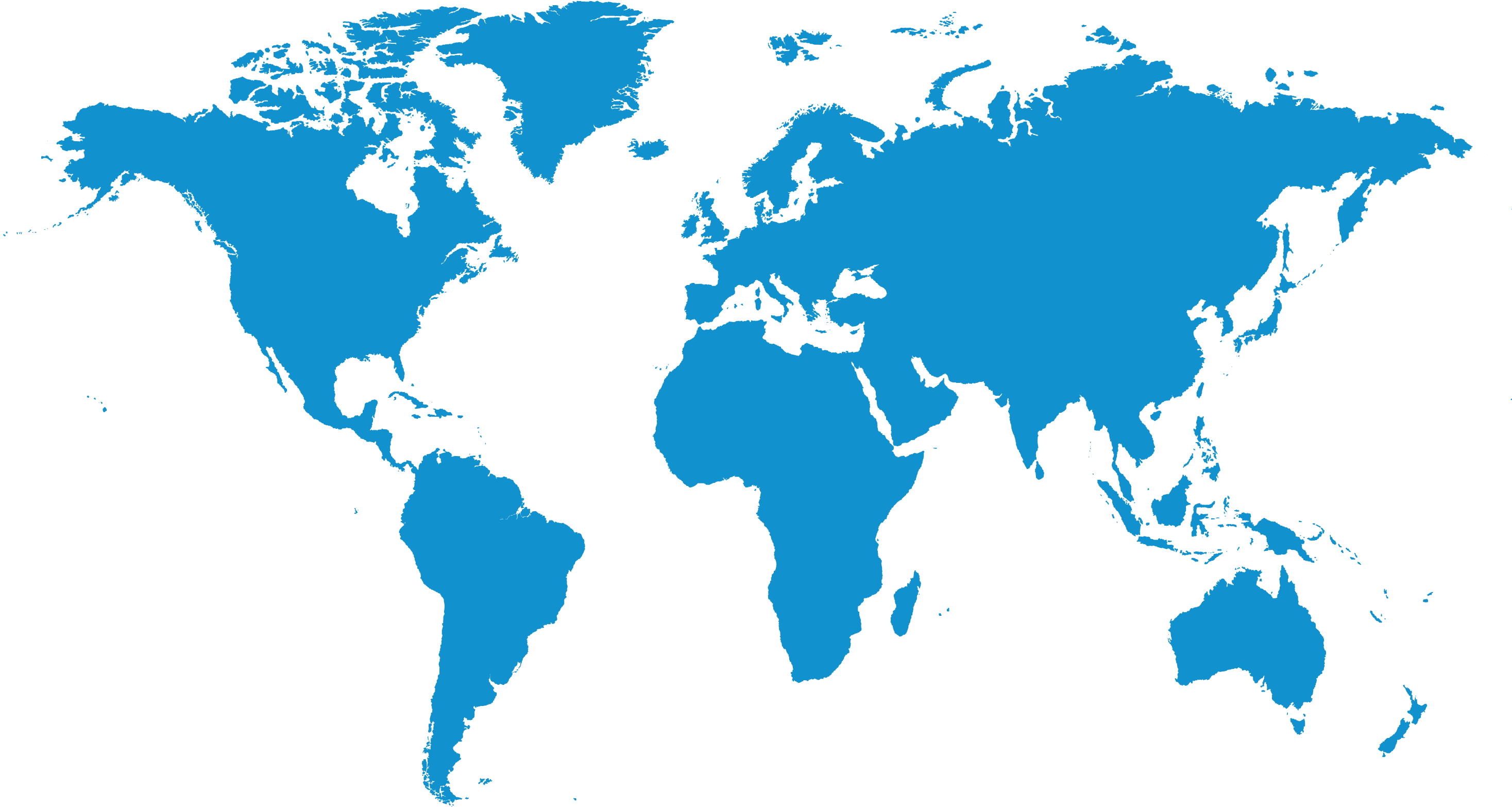 World map showing Allied Fusion office and partner locations