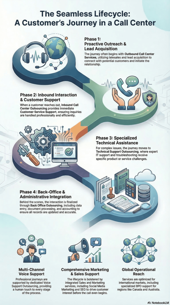 customers journey in a call center