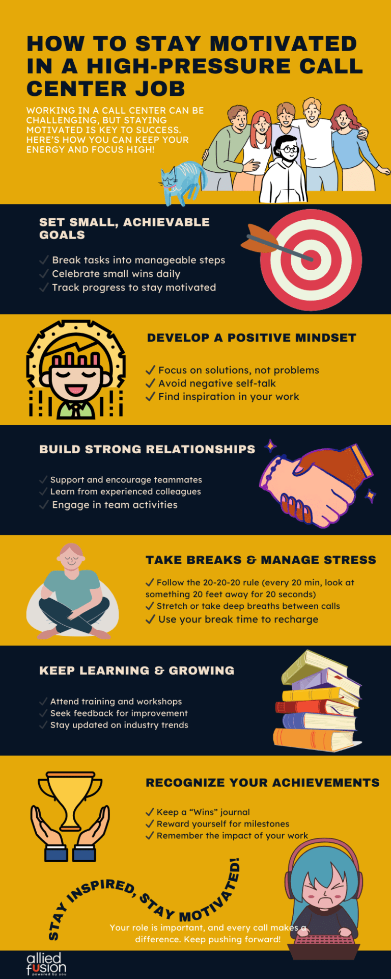 How To Stay Motivated in a High Pressure Call Center Job