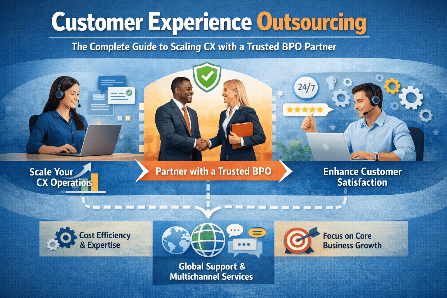 Read more about the article Customer Experience Outsourcing: The Complete Guide to Scaling CX with a Trusted BPO Partner