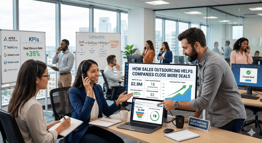 How Sales Outsourcing Helps Companies Close More Deals