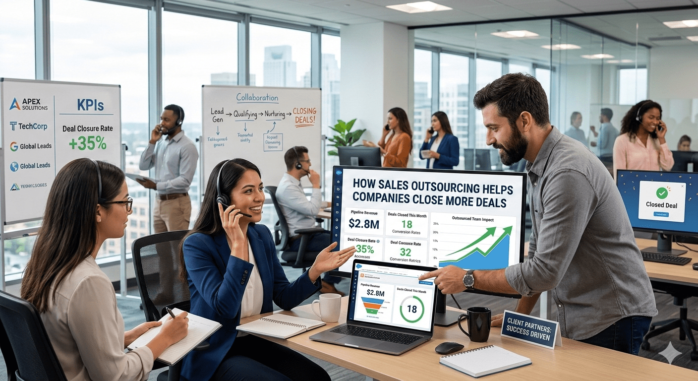 Read more about the article How Sales Outsourcing Helps Companies Close More Deals